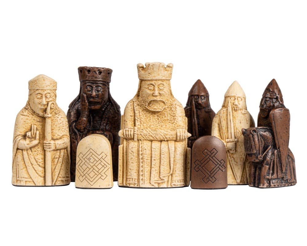 Isle of Lewis Official Chessmen - Medium (7 cm)