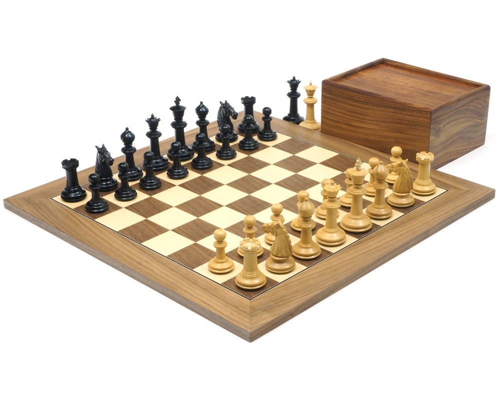 Bath Ebony And Walnut Chess Set