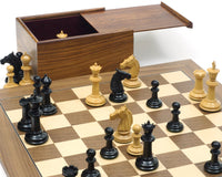 Bath Ebony And Walnut Chess Set