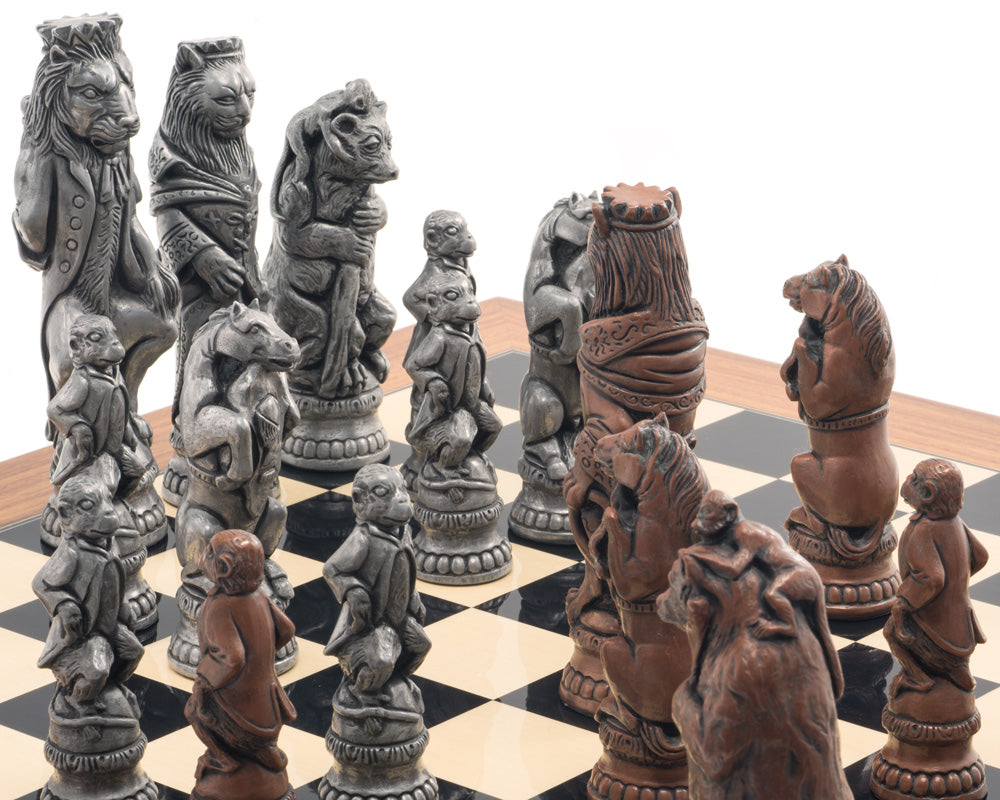 Berkeley Chess Reynard the Fox Metallic Chessmen