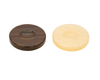 Deluxe Backgammon Stones, Brown & Ivory, 1.4 Inches