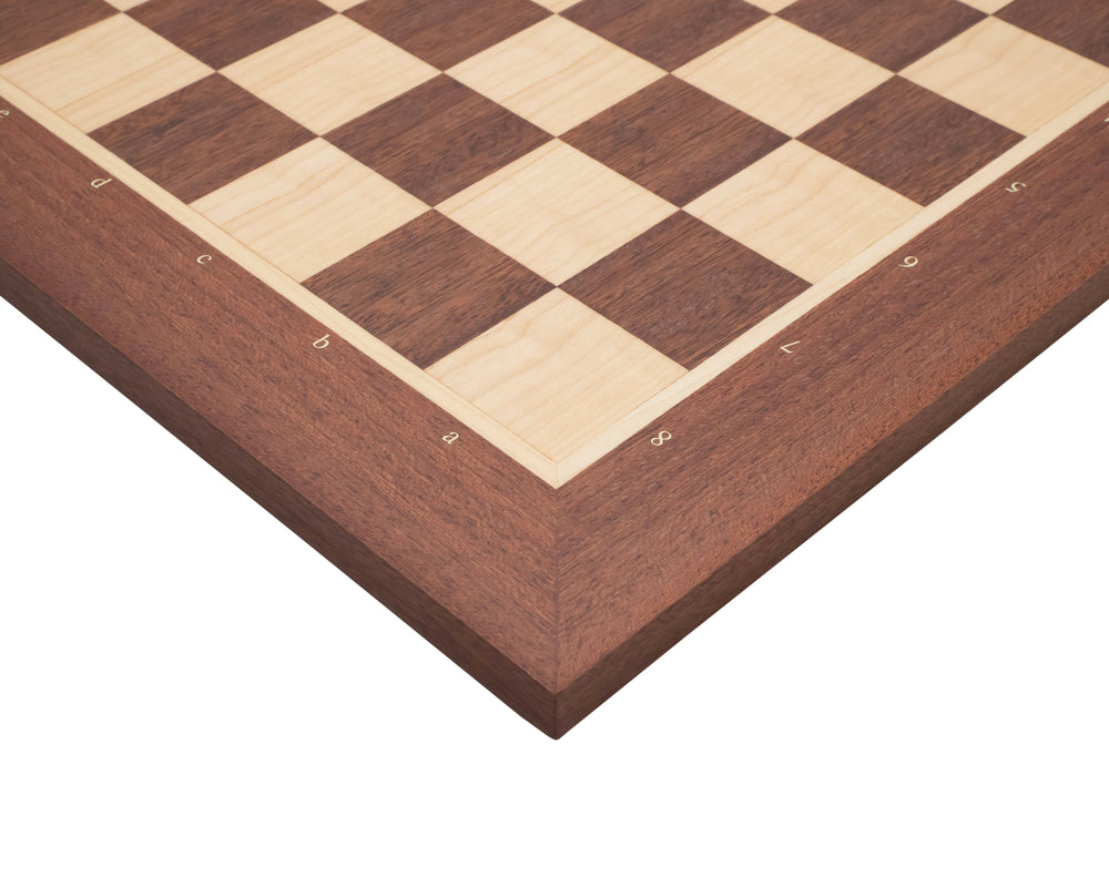 15.7-Inch No. 4 Inlaid Wooden Chess Board With Notation