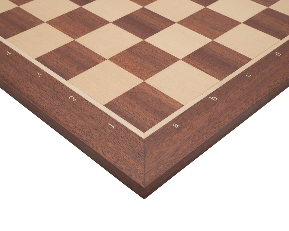 18.9-Inch No. 5 Inlaid Wooden Chess Board With Notation
