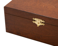 Number 5 Birch Wood Storage Case For Chess Pieces - Stained