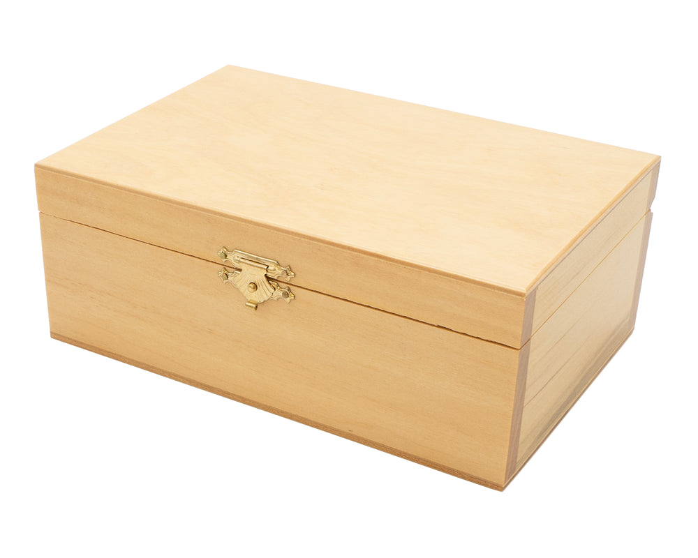 Number 5 Birch Wood Chess Piece Storage Case