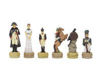 Napoleon Vs. The Russians Hand-Painted Themed Chess Pieces By Italfama