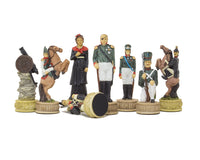 Napoleon Vs. The Russians Hand-Painted Themed Chess Pieces By Italfama