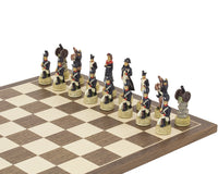Napoleon Vs. The Russians Hand-Painted Themed Chess Pieces By Italfama