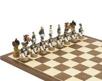 Napoleon Vs. The Russians Hand-Painted Themed Chess Pieces By Italfama