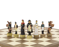Napoleon Vs. The Russians Hand-Painted Themed Chess Pieces By Italfama