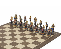 The Jazz Band Vs. Rock Stars Hand-Painted Themed Chess Pieces By Italfama
