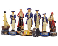 Pirates Vs. Navy Hand-Painted Themed Chess Pieces By Italfama