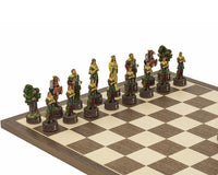 Robin Hood Hand-Painted Themed Chess Pieces By Italfama