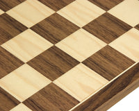 17.7-Inch Walnut And Maple Chess Board