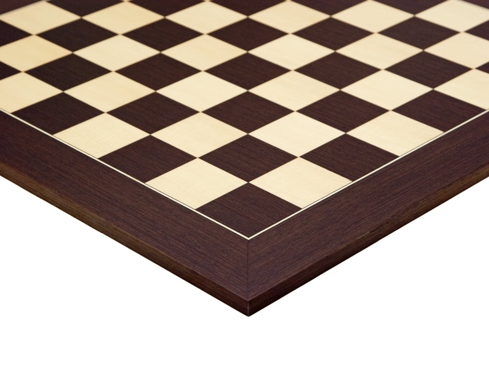 23.6-Inch Wenge And Maple Deluxe Chess Board