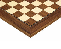 13.8-Inch Walnut And Maple Deluxe Chess Board