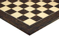 21.7-Inch Tiger Ebony And Maple Deluxe Chess Board