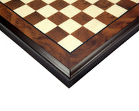 16.9-Inch Walnut And Maple Chess Cabinet With Removable Lid