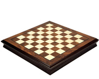 16.9-Inch Walnut And Maple Chess Cabinet With Removable Lid