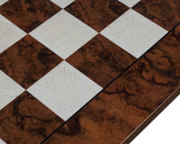 20.5-Inch Dark Walnut Burl Luxury Italian Chess Board