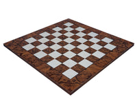 20.5-Inch Dark Walnut Burl Luxury Italian Chess Board