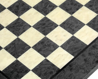 16.9-Inch Dark Gray Erable And Elm Wood Luxury Chess Board