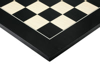 21.7-Inch Gloss Black Anegre And Maple Deluxe Chess Board
