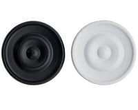 Italian Black-And-White Lacquered Wooden Checkers