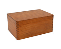 Polished Solid Babul Wood Storage Case For Chess Pieces With Hinged Lid