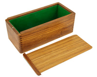 11-Inch Sheesham Chess Piece Storage Case With Sliding Lid