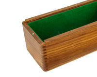11-Inch Sheesham Chess Piece Storage Case With Sliding Lid