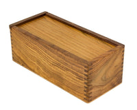 11-Inch Sheesham Chess Piece Storage Case With Sliding Lid