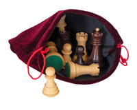 Red Drawstring Bag For Chess Pieces
