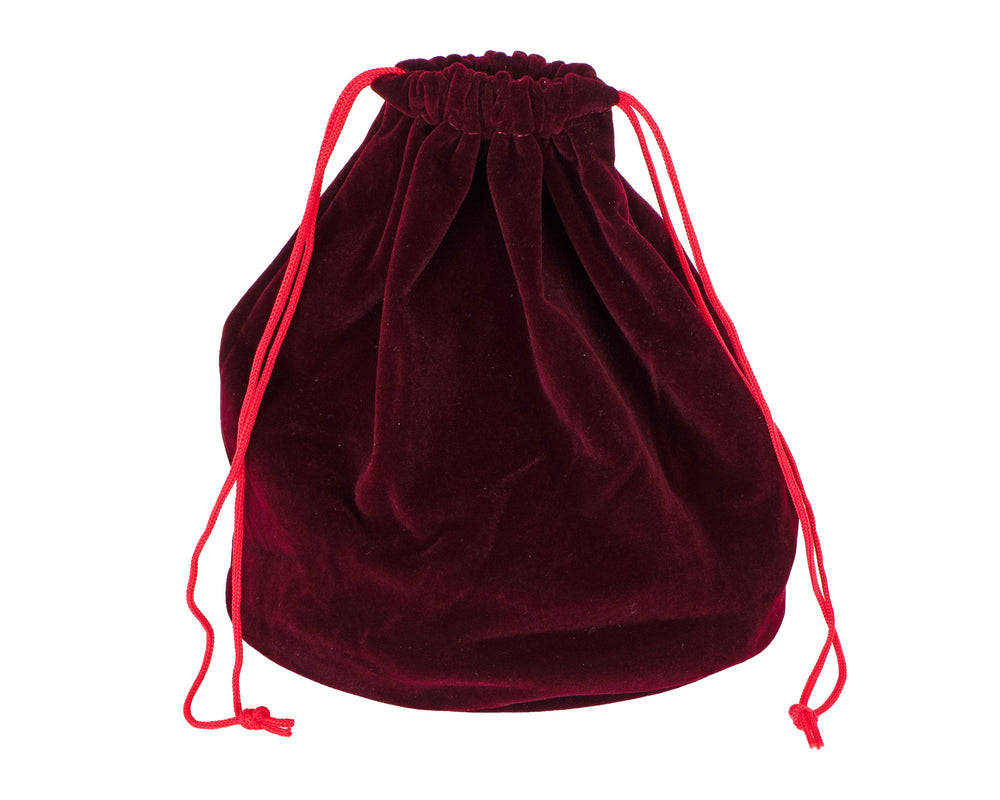 Red Drawstring Bag For Chess Pieces