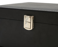 Black Leatherette Storage Case For Chess Pieces