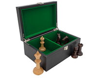 Black Leatherette Storage Case For Chess Pieces