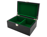 Black Leatherette Storage Case For Chess Pieces