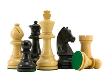 Down Head Knight, Ebonized Staunton Chess Pieces - 3.3 Inches