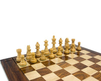 Down Head Knight, Ebonized Staunton Chess Pieces - 3.3 Inches