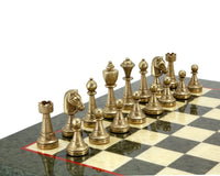 Finnesburg Series Brass & Nickel Chess Pieces - 3 Inches