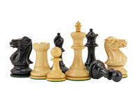 Highgrove Series Ebonized Staunton Chess Pieces - 3 Inches