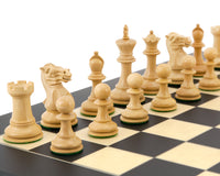 Highgrove Series Ebonized Staunton Chess Pieces - 3 Inches