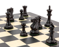 Highgrove Series Ebonized Staunton Chess Pieces - 3 Inches