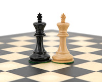Highgrove Series Ebonized Staunton Chess Pieces - 3 Inches
