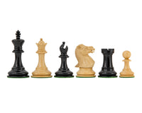 Highgrove Series Ebonized Staunton Chess Pieces - 3 Inches