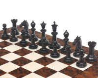 Bath Series Classic Staunton Ebony Chess Pieces - 4.3 Inches