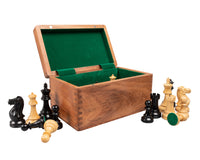 Competition Staunton Chess Pieces - 3.7 Inches, Includes Case