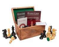 Competition Staunton Chess Pieces - 3.7 Inches, Includes Case