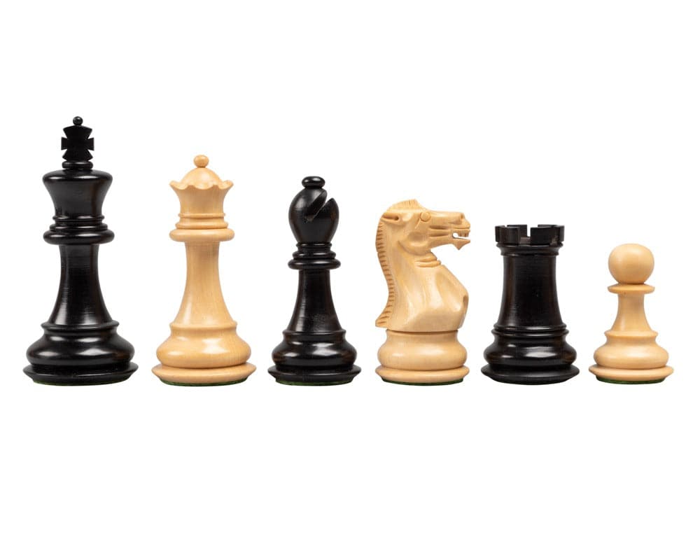 Competition Chess Men 3 Inch set in maple and walnut with storage case by Italfama