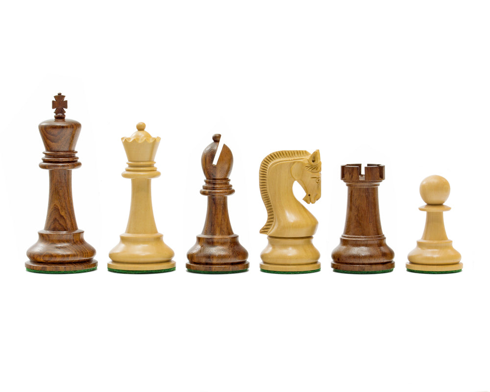 Leningrad Series Acacia Chess Pieces - 4 Inches